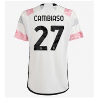 Camiseta Juventus Andrea Cambiaso #27 Segunda Equipación Replica 2023-24 mangas cortas